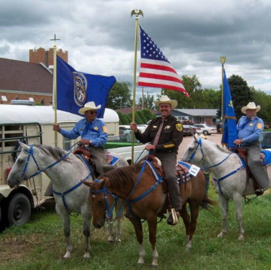 Waiting for start of Parade at Sutherland, NE